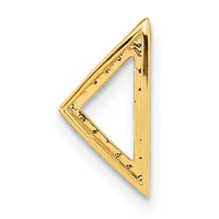14k Polished Diamond Triangle Chain Slide-PM6856-010-YA