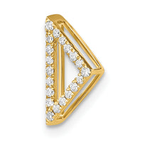 14k Polished Diamond Triangle Chain Slide-PM6856-010-YA