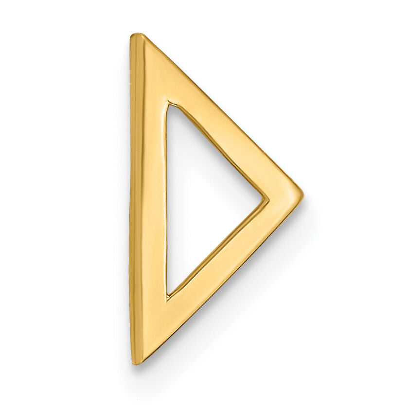 14k Polished Triangle Chain Slide-PM6856-Y