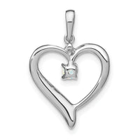14k White Gold Created Opal and Diamond Heart Pendant-PM7005-OP-001-WA