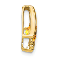 14k Citrine and Diamond Pendant-PM7033-CI-001-YA