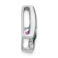 14k White Gold Mystic Fire Topaz and Diamond Pendant-PM7033-FT-001-WA