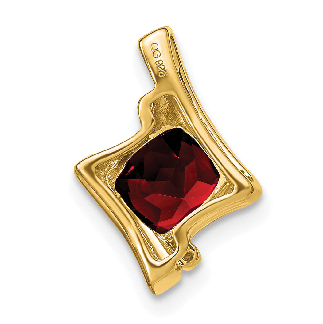 14k Garnet and Diamond Pendant-PM7033-GA-001-YA