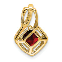 14k Garnet and Diamond Pendant-PM7034-GA-001-YA