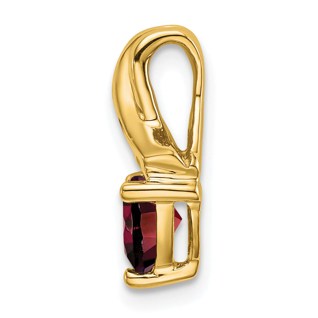 14k Trillion Garnet and Diamond Pendant-PM7053-GA-003-YA