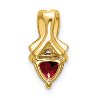 14k Trillion Garnet and Diamond Pendant-PM7053-GA-003-YA