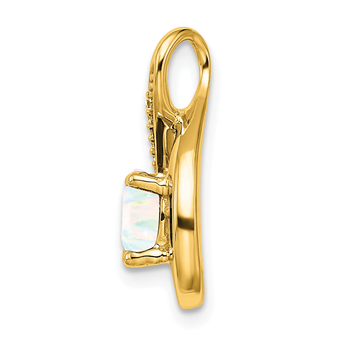 14k Created Opal and Diamond Pendant-PM7056-OP-003-YA