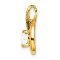 14k Created Opal and Diamond Pendant-PM7056-OP-003-YA
