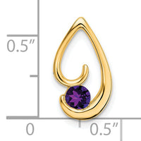 14k Amethyst Chain Slide-PM7145-AM-Y
