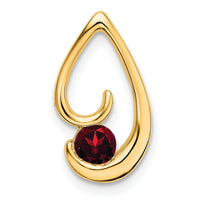 14k Garnet Chain Slide-PM7145-GA-Y