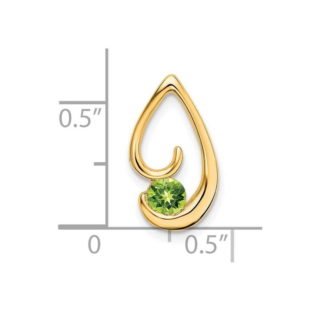14k Peridot Chain Slide-PM7145-PE-Y