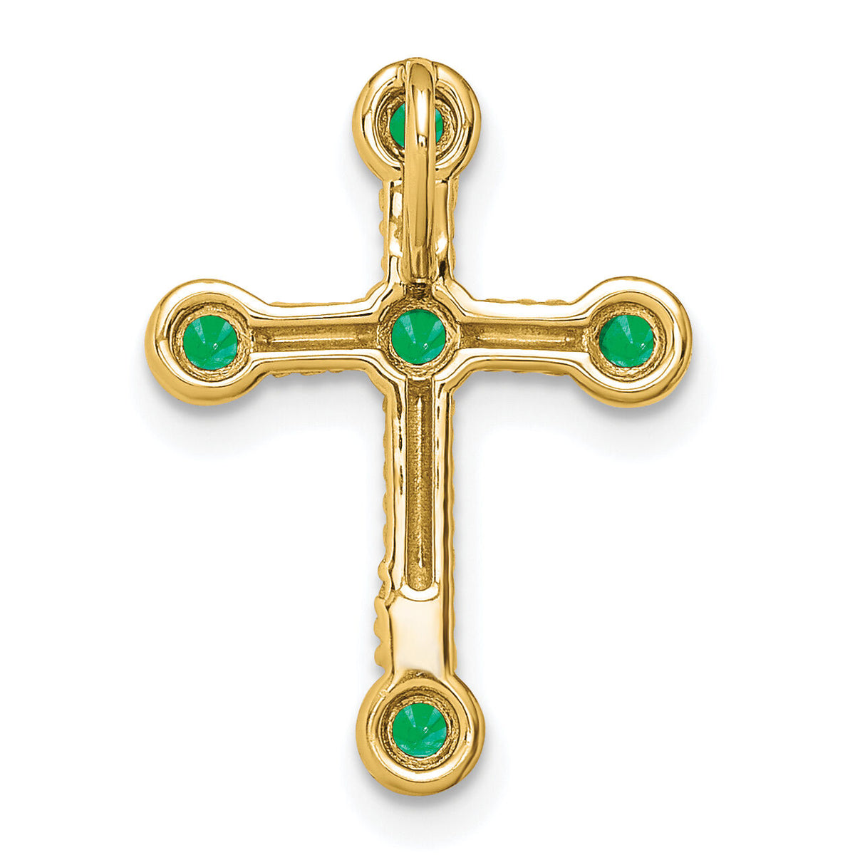14k Emerald Cross Chain Slide-PM7174-EM-Y