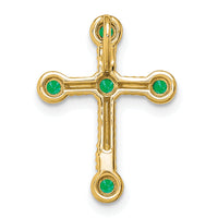 14k Emerald Cross Chain Slide-PM7174-EM-Y