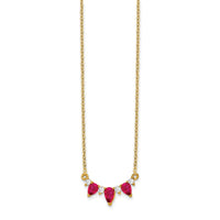 14k Ruby and Diamond 18 inch Necklace-PM7176-RU-012-YA
