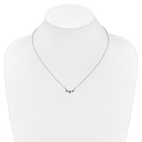 14k White Gold Sapphire and Diamond 18 inch Necklace-PM7178-SA-012-WA