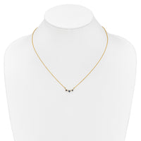 14k Sapphire and Diamond 18 inch Necklace-PM7178-SA-012-YA