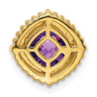 14k Cushion Amethyst Chain Slide-PM7201-AM-Y