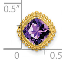 14k Cushion Amethyst Chain Slide-PM7201-AM-Y