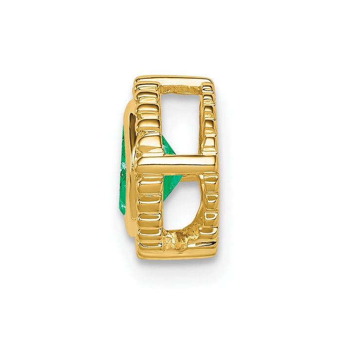 14k Cushion Emerald Chain Slide-PM7201-EM-Y