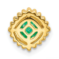 14k Cushion Emerald Chain Slide-PM7201-EM-Y