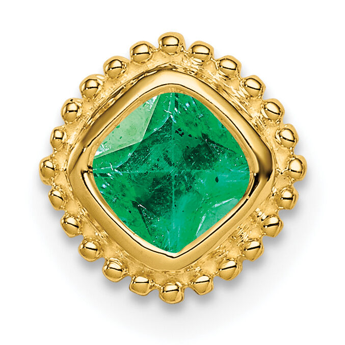 14k Cushion Emerald Chain Slide-PM7201-EM-Y