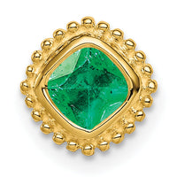 14k Cushion Emerald Chain Slide-PM7201-EM-Y