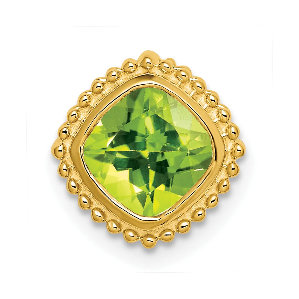 14k Cushion Peridot Chain Slide-PM7201-PE-Y
