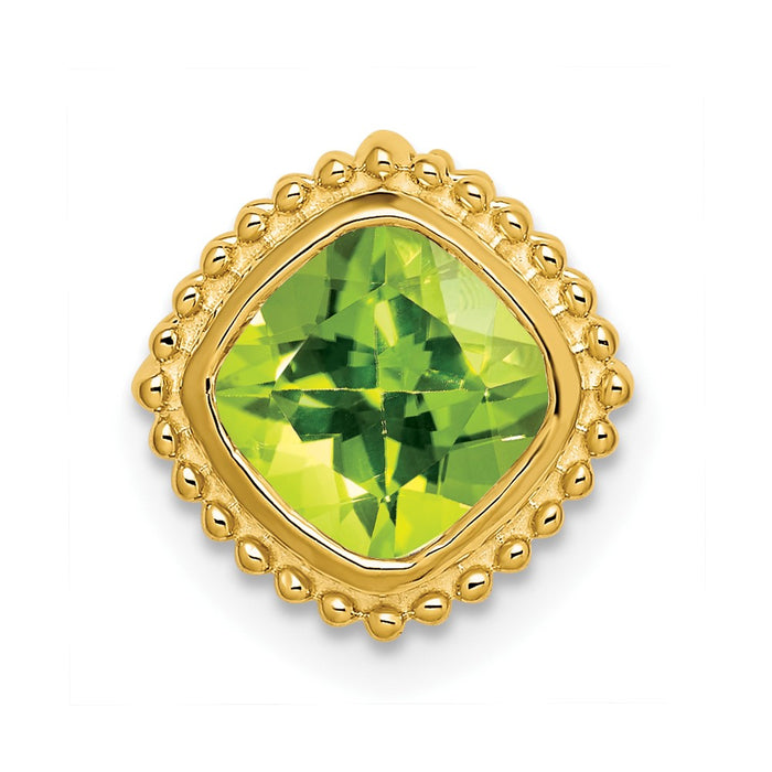 14k Cushion Peridot Chain Slide-PM7201-PE-Y