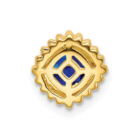 14k Cushion Sapphire Chain Slide-PM7201-SA-Y