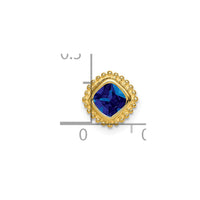 14k Cushion Sapphire Chain Slide-PM7201-SA-Y