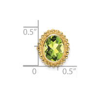 14k Oval Peridot Chain Slide-PM7202-PE-Y