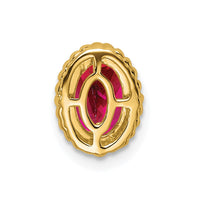 14k Oval Ruby Chain Slide-PM7202-RU-Y