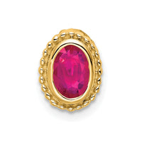 14k Oval Ruby Chain Slide-PM7202-RU-Y