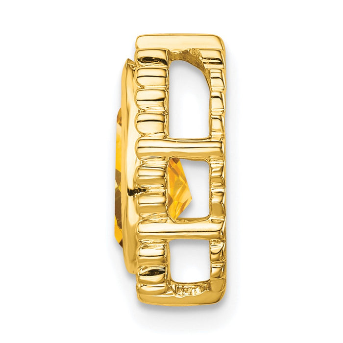 14k Pear Citrine Chain Slide-PM7203-CI-Y