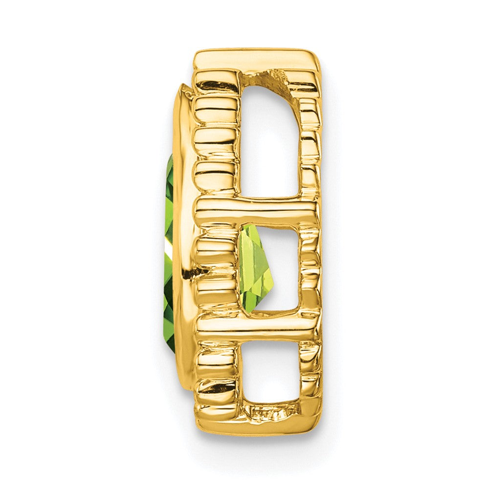 14k Pear Peridot Chain Slide-PM7203-PE-Y