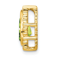 14k Pear Peridot Chain Slide-PM7203-PE-Y