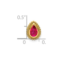 14k Pear Ruby Chain Slide-PM7203-RU-Y