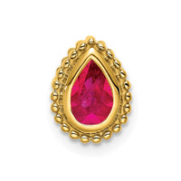 14k Pear Ruby Chain Slide-PM7203-RU-Y