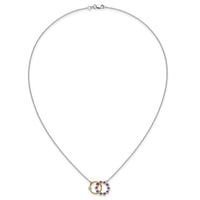 14k Two-tone Ruby and Diamond 18in. Circles Necklace-PM7220-RU-012-WYA