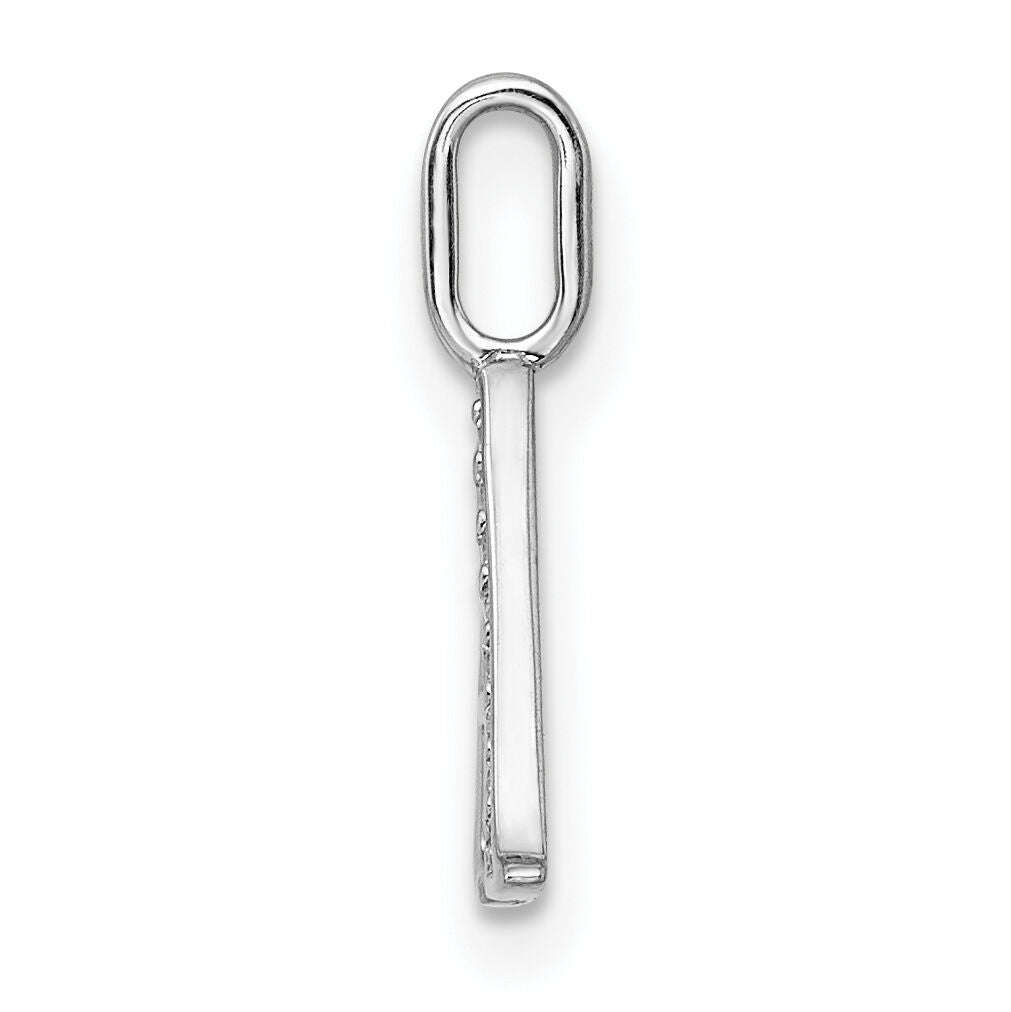 14K White Gold Diamond Letter A Initial Pendant-PM8365A-002-WA