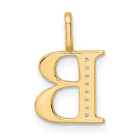 14k Diamond Letter B Initial Pendant-PM8365B-002-YA