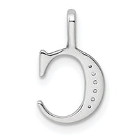 14K White Gold Diamond Letter C Initial Pendant-PM8365C-002-WA