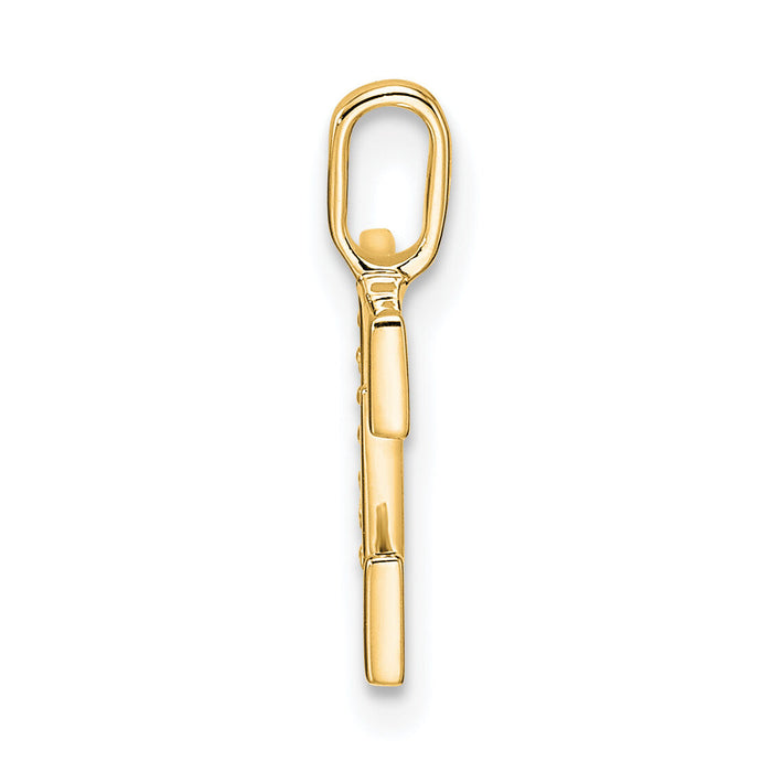 14k Diamond Letter E Initial Pendant-PM8365E-003-YA