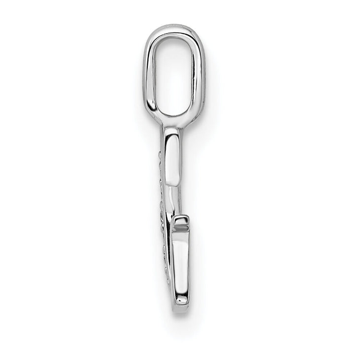 14K White Gold Diamond Letter G Initial Pendant-PM8365G-003-WA