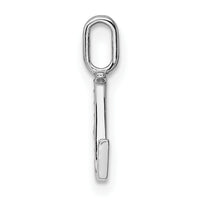 14K White Gold Diamond Letter L Initial Pendant-PM8365L-003-WA