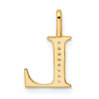 14k Diamond Letter L Initial Pendant-PM8365L-003-YA