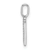 14K White Gold Diamond Letter N Initial Pendant-PM8365N-003-WA