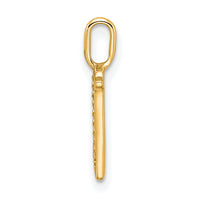 14k Diamond Letter N Initial Pendant-PM8365N-003-YA