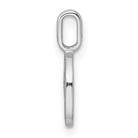 14K White Gold Diamond Letter O Initial Pendant-PM8365O-002-WA