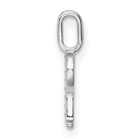 14K White Gold Diamond Letter P Initial Pendant-PM8365P-003-WA